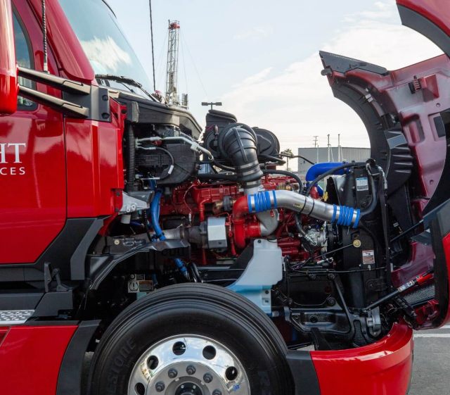 red truck engine